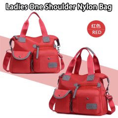 Gdeal Korean Style Ladies One Shoulder Nylon Bag Portable Messenger Bag Multi Pocket Mommy Bag