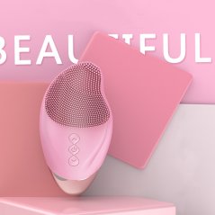 Gdeal USB Rechargeable Mini Electric Cleansing Instrument Beauty Waterproof Silicone Face Brush