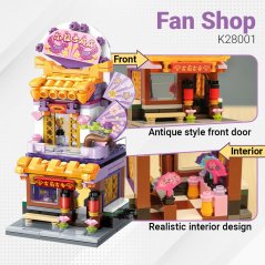 Qman Keeppley Street View Series Commercial Shop Building Bricks Toy