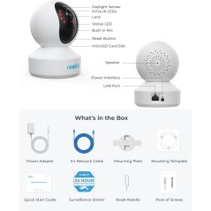reolink E1 Pro 4MP HD Plug-in WiFi Camera for Home Security