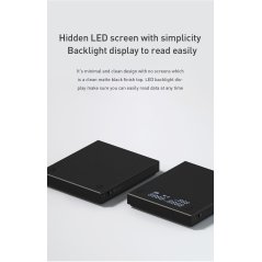 تايم مور ميزان قهوة رقمي بايسك بلس قابل لإعادة الشحن (اسود)