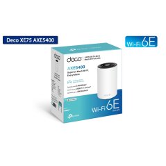 TP-LINK Deco XE75 AXE5400 Tri-Band Mesh Wi-Fi 6E System - 1 Pack