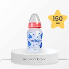Japlo Scubababy Feeding Bottle with Silicone Teat Nipples (150ml)