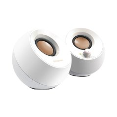 كريتيف بيبل برو مكبرات صوت للكمبيوتر 2.0 تصميم بسيط ومنفذ USB-C (ابيض)