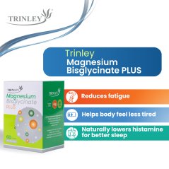 Trinley Magnesium Bisglycinate Plus for Better Sleep and Stress Relief