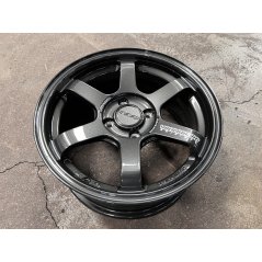 15X7 ET35 AOW 11 Flow Formed TE37 Rim (4 Wheel) Gloss Gunmetal 4X100