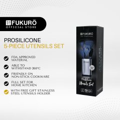 Fukuro 260 ProSilicone Cooking Utensil Set 5-Piece