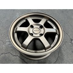 New 15X7 ET35 AOW Flow Formed TE37 Rim (4 Wheel) Matt Bronze 4X114.3