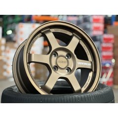 New 15X6.5 ET38 AOW Flow Formed TE37 Rim (4 Wheel) Matt Bronze 4X100