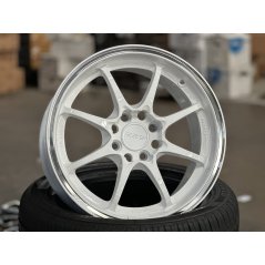 New 15X7 ET35 AOW Flow Formed CE28CR Rim (4 Wheel) Gloss White 4X100