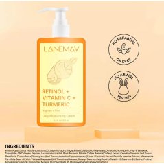 Lanemay Retinol + Vitamin C Turmeric Daily Moisturizing Cream - 200ML
