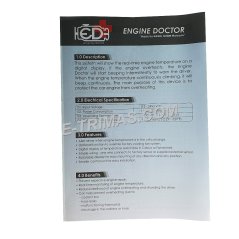 E-trimas Engine Doctor 3.0, Warning Buzzer Engine Overheating Prevention Alert System