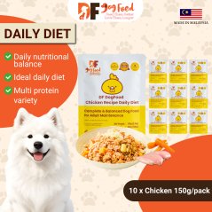 DF Dog Food Daily Diet- Chicken (10 x 150g)