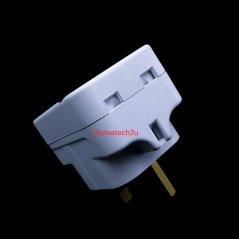 Hometech2u Eurosonic 13A 3 Three Way Adaptor With Neon (Sirim Approved), eRomman Marketplace