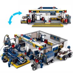 Hometech2u SLUBAN BUILDING AND CONSTRUCTION BLOCKS M38-B0356 F1 MAINTENANCE STATION CONSTRUCTION SET ( 741 PIE ) (COLORMIX)