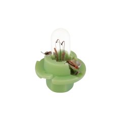 Ipohonline Trifa Plastic Base Lamps White-Green 02717 2W 12V For Proton Meter Panel Bulb - 10 Pieces
