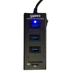 2 in 1 USB 2.0 3 Port Hub - SD / TF Card Reader (2 Colors)
