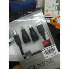 Genesis Charging Cable-Connector Data Charge Cable (Black), eRomman Marketplace