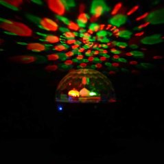 مكبر صوت ديسكو دي جي محمول بتقنية البلوتوث مع كرة LED (4 الوان)