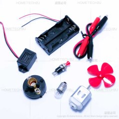 Hometech2u Hometech2U Students Electrical Circuit School Electronic Kits Experiment Tester Set With On Off Bulb and DC fan motor, eRomman Technologies Sdn Bhd