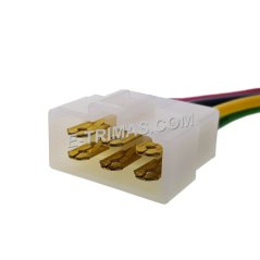 E-trimas HX-3751 6 Pin Male Modify Wire Harness Socket Connector