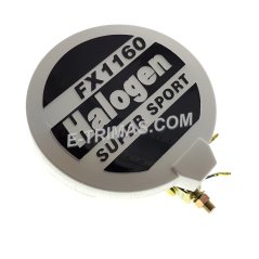 E-trimas 6 Inch Super Sport Halogen Spot Light Fog Lamp Bulb White Yellow 12V FX1160