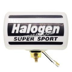 E-trimas Halogen Super Sport Halogen Spot Light Fog Lamp Bulb White Yellow 12V (1PC)