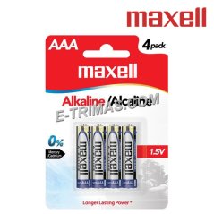 E-trimas Maxell Japan AAA LR3 LR03 1.5V Long Lasting Heavy Duty Alkaline Battery (4PCS)