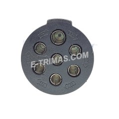 E-trimas 7 Way Male Car Van Trailer Heavy Duty Aluminium Towing Socket Connector Plug