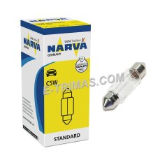 17315 Narva Light Bulbs 10X31 Festoon Interior 12V (Warm White) -2PCS