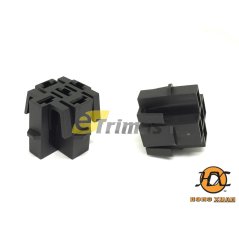 E-trimas Bosch Type ECU Engine Mounting Lock Relay Base Holder Socket Connector (2PCS)