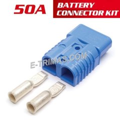 E-trimas 50AMP Anderson Plug Battery Power Cable Supply Forklift Tractor Charger Socket