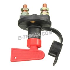 E-trimas Car Automotive Battery Isolator Master Disconnect Cut Off Switch 12V 24V 100A