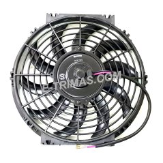 E-trimas Universal High Speed Car Condenser Cooler Fan Air Cond Radiator with Motor