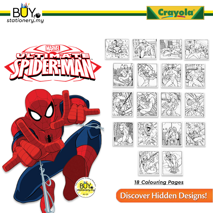 Buy Spiderman Color Pages & Markers Mess – Set | eRomman
