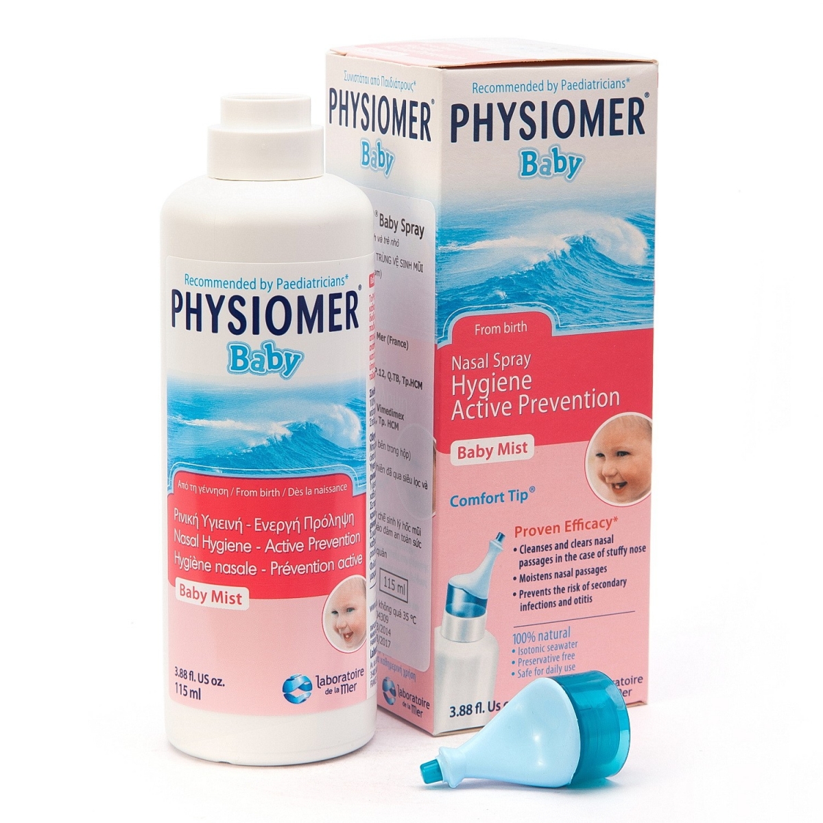 Buy Physiomer Baby Mist Nasal Spray Hygiene Active Prevention 115ml
