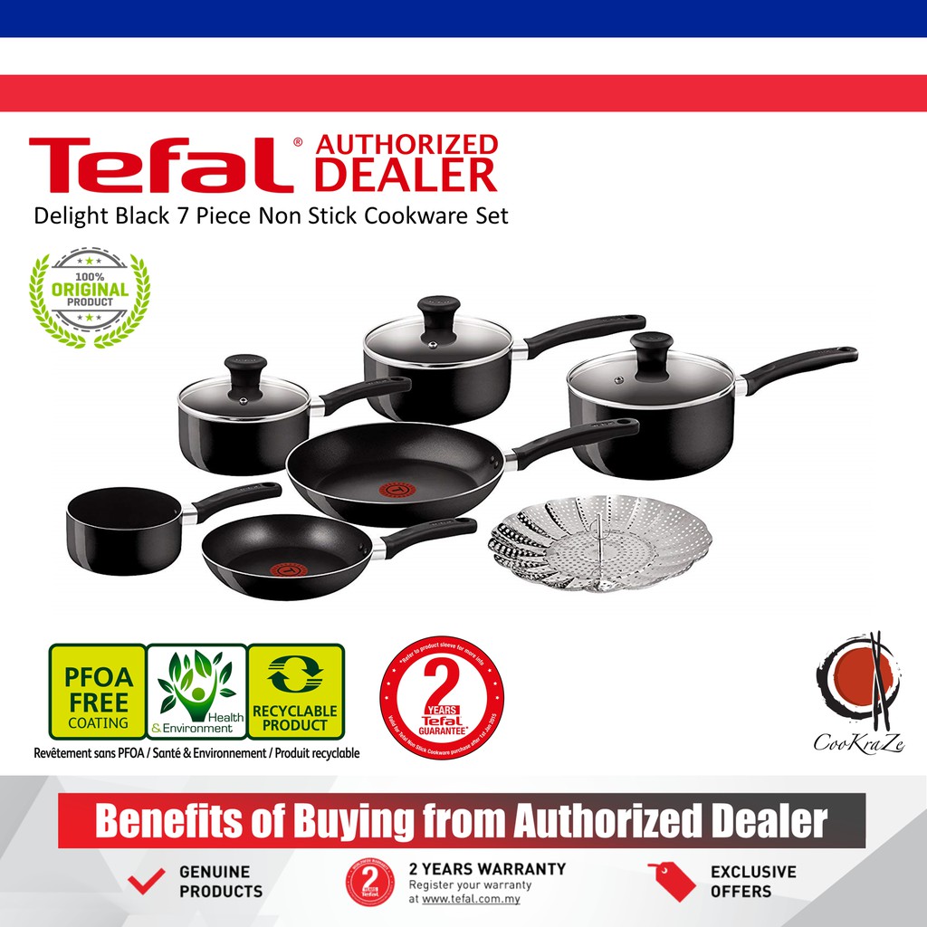 Buy Tefal Non Stick Pan Delight 7 piece Cookware Set eRomman