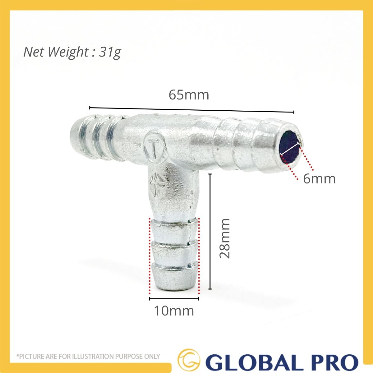 Buy Gas Hose Connector TeeJoint 3 Way/Penyambung Wayar Gas/Gas stove T