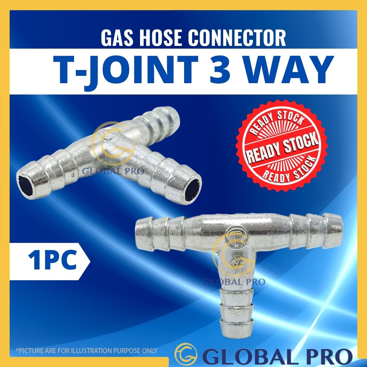 Buy Gas Hose Connector TeeJoint 3 Way/Penyambung Wayar Gas/Gas stove TJoint eRomman