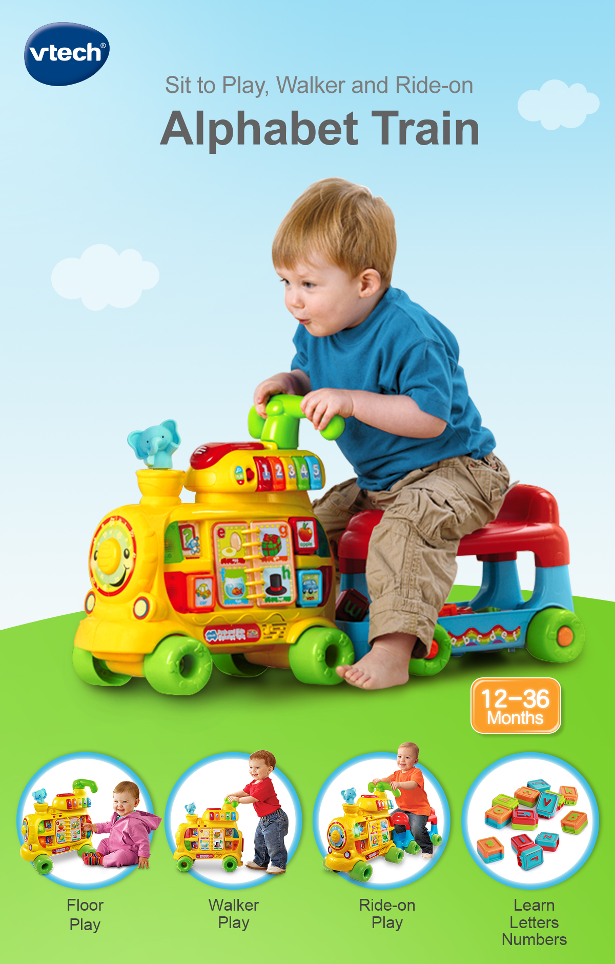 vtech sit and stand alphabet train