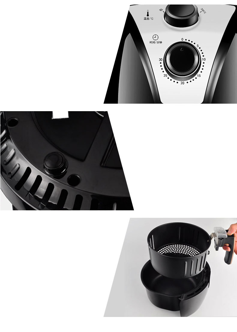 Buy Gdeal Air Fryer Large Capacity Smoke Grill Automatic Switch 2.8L