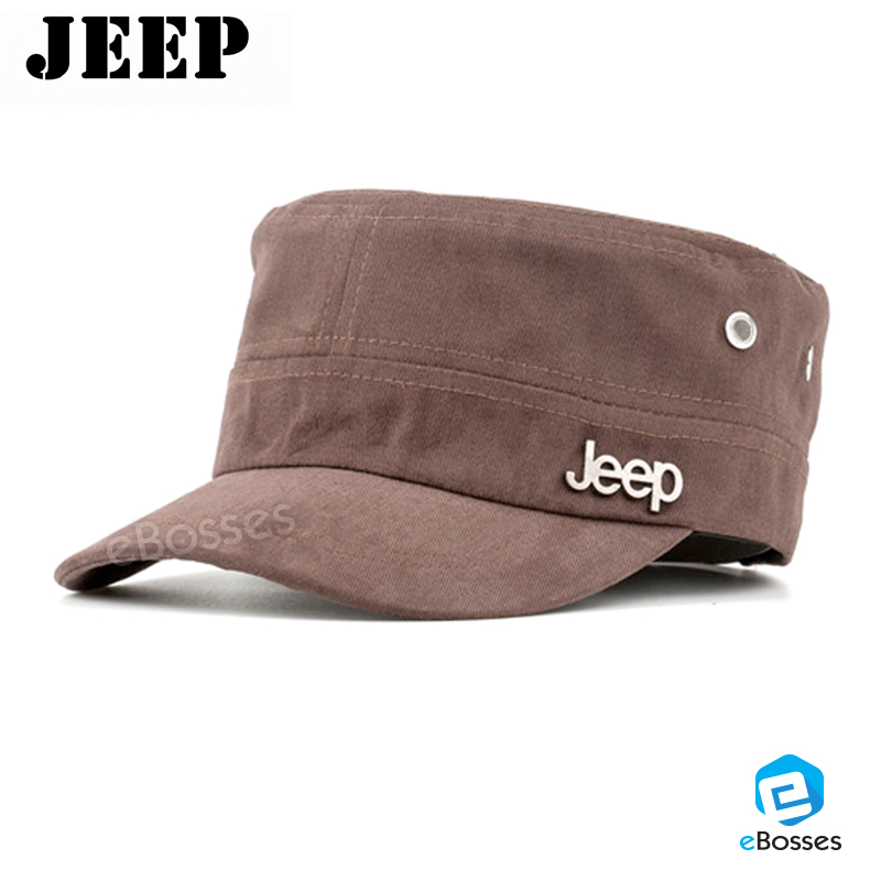 Buy Jeep Cadet Flat Top Hats Adjustable Army Military Castro Caps (5