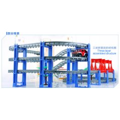Gdeal New Channel Electric Railcar Series Environmental Protection Elevator Vehicle Rised Upstairs Railcar Toy