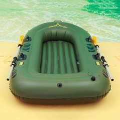 Gdeal Portable Inflatable Boat Double Thicken Water Sport Boat 2 Person PVC Boat Rowing Boat Fishing Ship