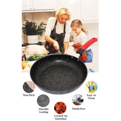 Gdeal GTE Maifan Stone Coating Smokeless Nonstick Frying Pan 28cm Cookware (CW-7114)