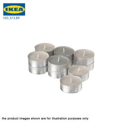 Ipohonline IKEA SINNLIG Scented Tealight Nutmeg Vanilla Natural 38mm Candles 30 Pieces Burning Time 4 Hour