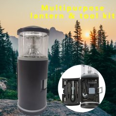 Gdeal Portable Outdoor Lantern Household Multifunctional Camping LED Night Lamp With Tool Set