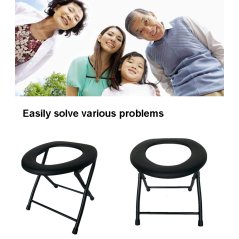 Gdeal Potty Chair Foldable Toilet Commode Chair Medical Chair Old Man Adult Pregnant Woman