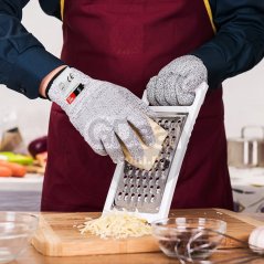 Gdeal 1 Pair Slaughter Wire Cut-proof Gloves Wear-resistant Non-slip Woodworking Kitchen Dipping Cut-proof Gloves