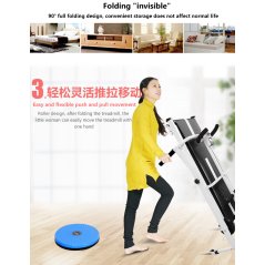 Gdeal Multi-Function Slimming Mini Walking Machine Home Exercise Fitness Gym Mini Foldable Running Manual Treadmill With Sit Up Stand